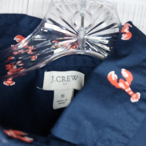 J.Crew Factory Navy Lobster Print Sleeveless Top - Picture 4 of 9